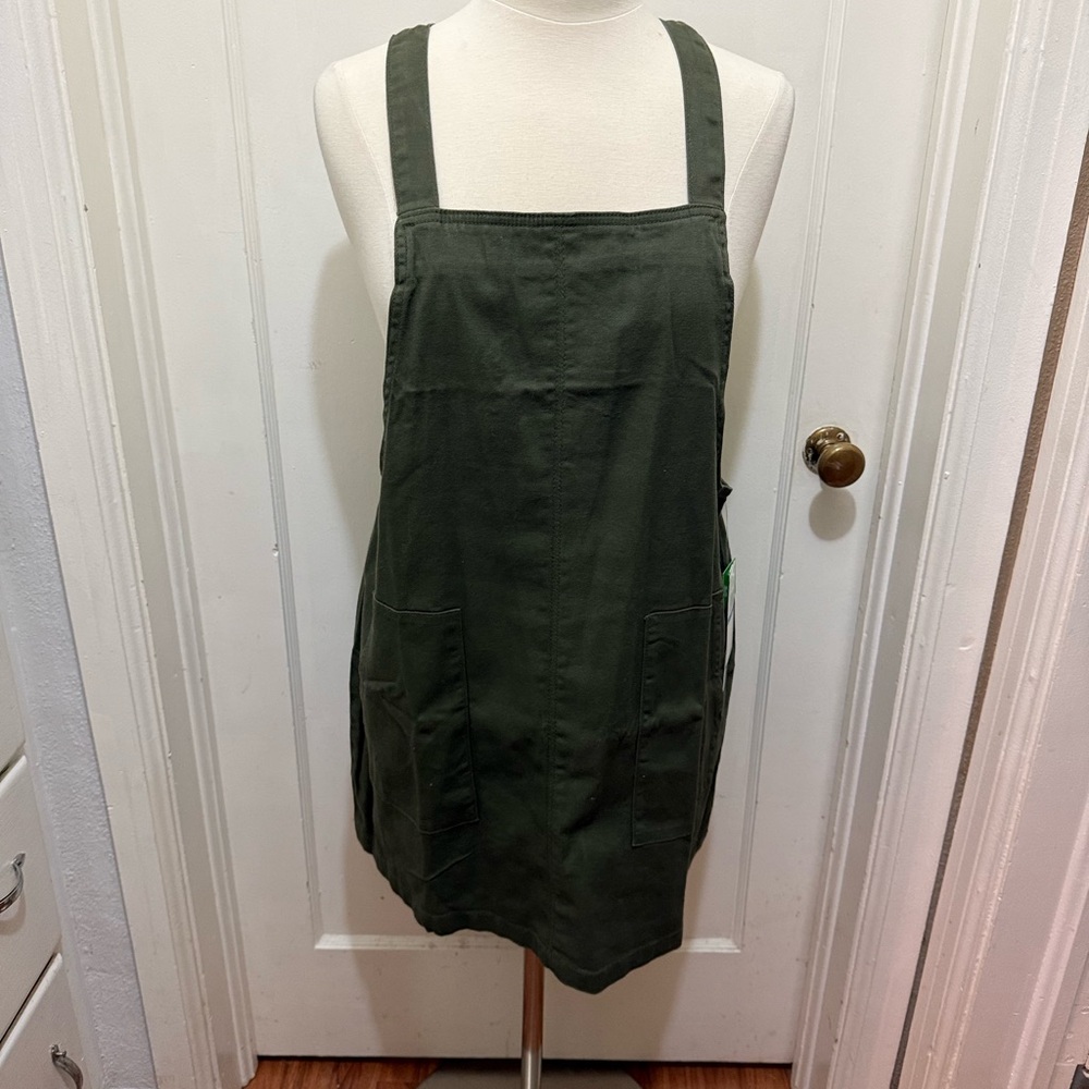 Olive Denim Apron Dress Tinsel Town- Macy’s-